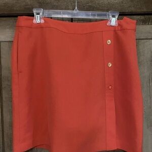 Vibrant Coral Mini Skort
